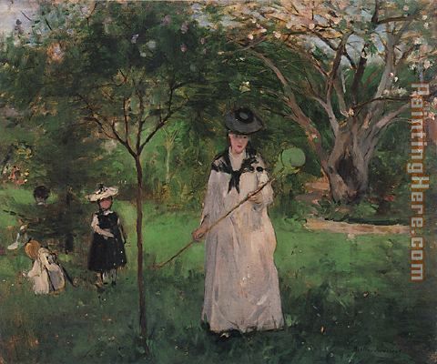 The Butterfly Hunt painting - Berthe Morisot The Butterfly Hunt art painting